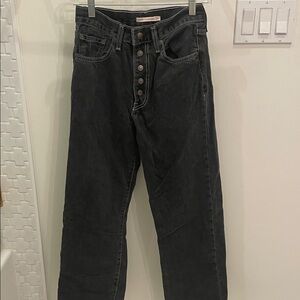 Levi's Women's Dark Gray Straight Jeans